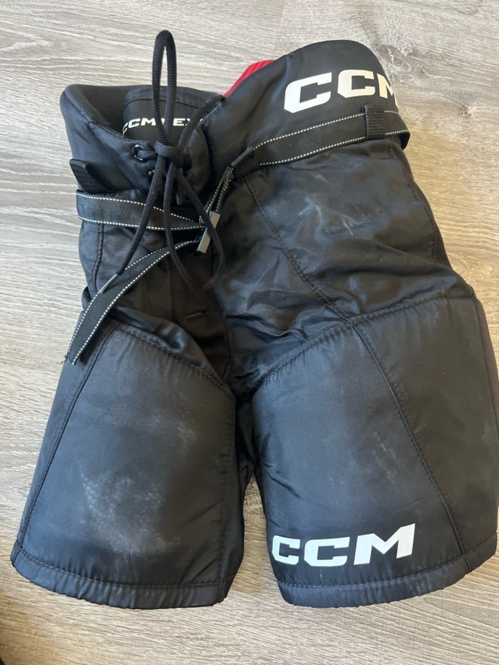 CCM Red and Black Hockey Pants - Large